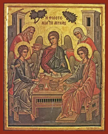 Icon of the Hospitality of Abraham – F16
