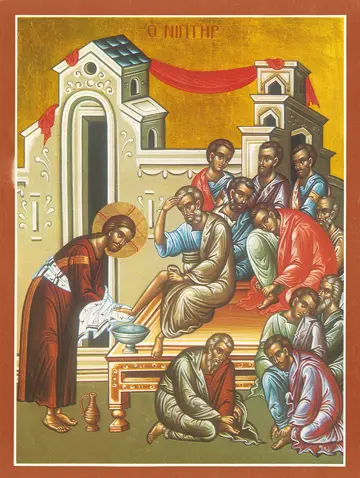 Icon of the Washing the Disciples’ Feet – F19