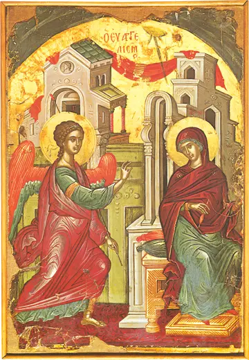 Icon of the Annunciation (Theophanes) - F01