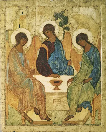 Icon of the Holy Trinity (Rublev) - F24