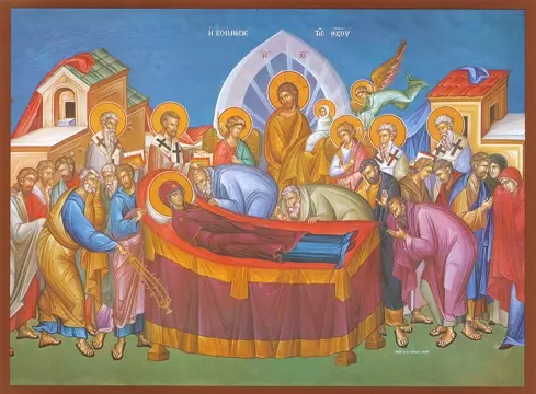 Icon of the Dormition of the Mother of God - F26