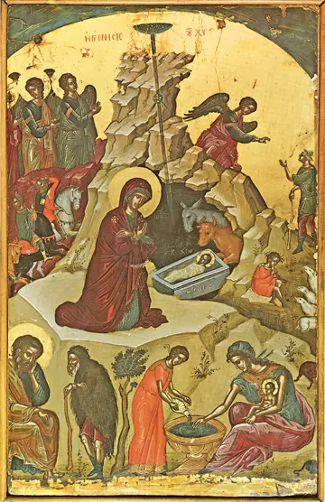 Icon of the Nativity of Christ (Theophanes) - F02