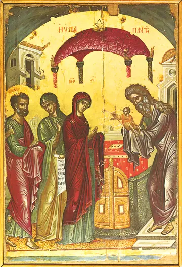 Icon of the Presentation of Christ in the Temple (Theophanes) - F03