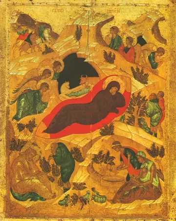 Icon of the Nativity of the Lord (Rublev) - F41