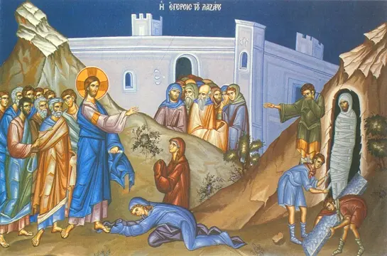 Icon of the Raising of Lazarus - F49
