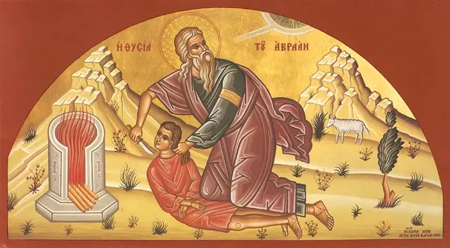 Icon of the Sacrifice of Abraham - F56
