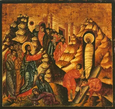 Icon of the Raising of Lazarus - F61