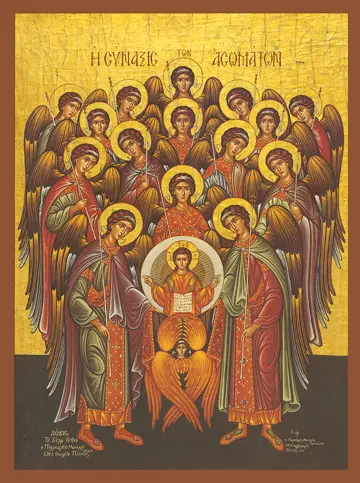 Icon of the Angelic Choir (Patmos) - F90