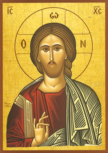 Icon of Christ Blessing (Detail) - J11