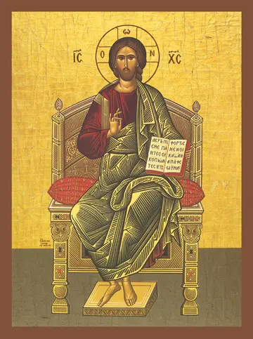 Icon of Christ Enthroned - J13