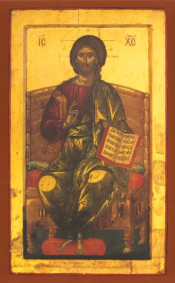 Icon of Christ Enthroned - J15