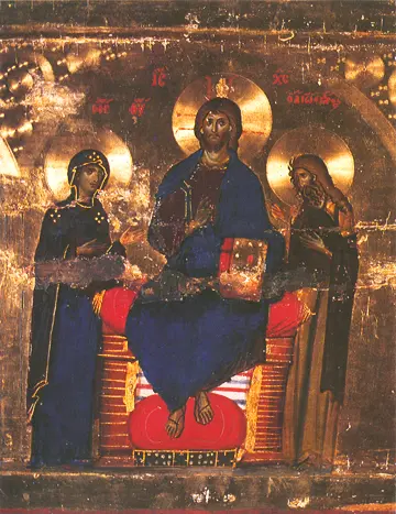 Icon of the Deisis (Sinai, 12-13th c.) - J35