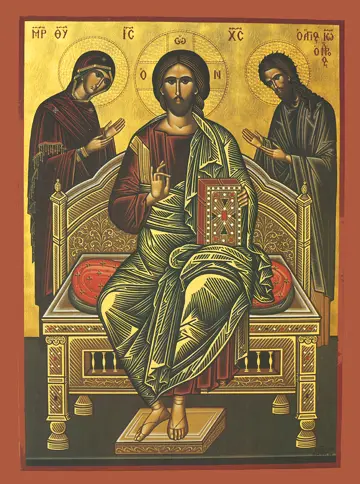 Icon of the Deisis (Athos) - J39