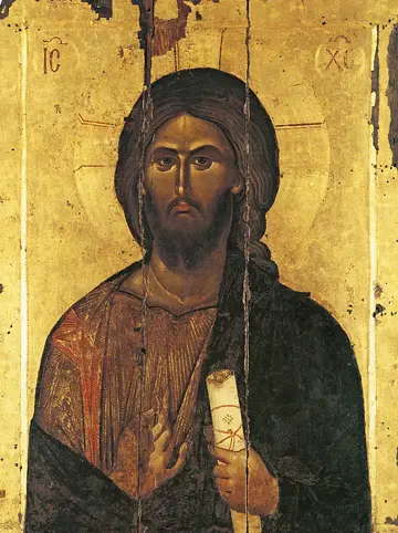 Icon of Christ Pantocrator (Vatopedi Monastery, 13-14th c.) - J57