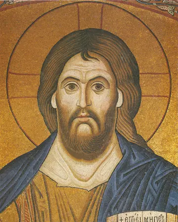 Icon of the Pantocrator (Mosaic) (Monastery Hosios Loukas) - J68