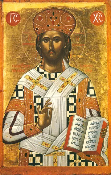 Icon of Christ Great High Priest (Cretan)- J89