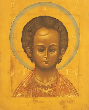 Icon of Emmanuel (The Saviour) (Palekh) - J93