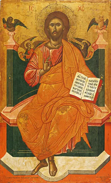 Icon of Christ Enthroned - J09