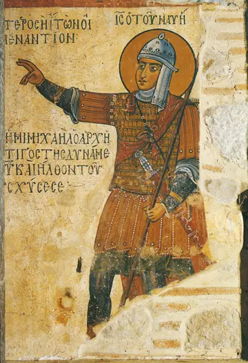 Icon of Joshua the Prophet (Monastery Hosios Loukas, 10th Century) - P81
