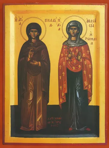 Icon of SS Pelagia and Anastasia - S219