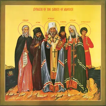 Icon of the Synaxis of the Saints of America - S344