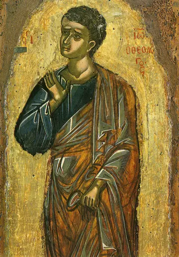 Icon of Saint John the Theologian (Young, Dionysiou, 16th c.) - S381