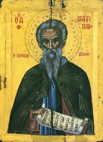 Icon of Saint Maximos the Confessor (Dionysiou, 17th c.) - S386