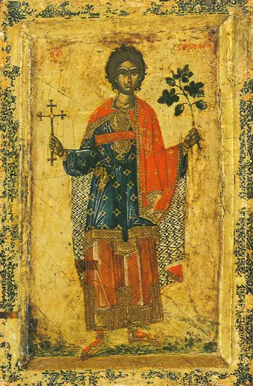 Icon of Saint Tryphon (Dionysiou, 16th c.) - S406