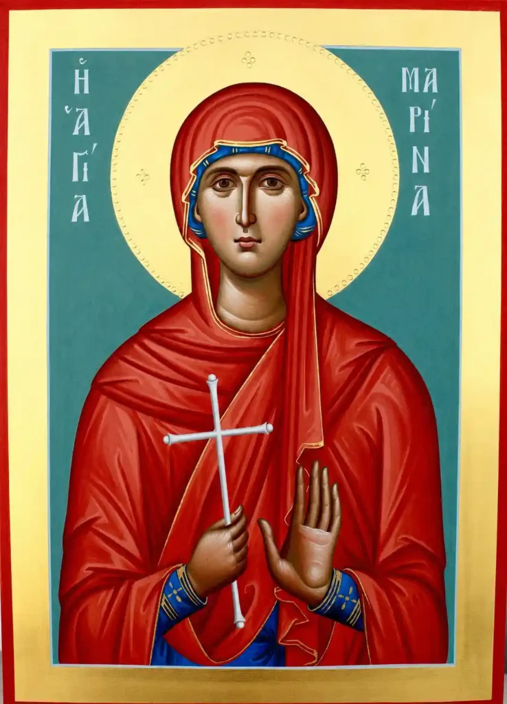 Icon of St. Marina (Margaret) - S497