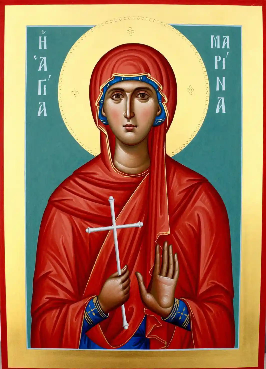 Icon of St. Marina (Margaret) - S497