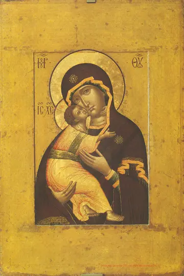Icon of the Theotokos of Vladimir (Ushakov) - T106