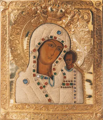 Icon of the Jeweled Theotokos - T50