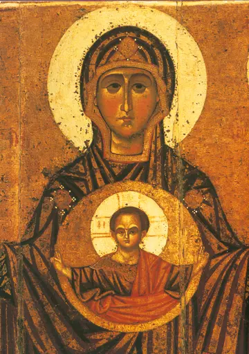 Icon of the Theotokos of Yaroslavl "Virgin Orans" (12th c.) - T75