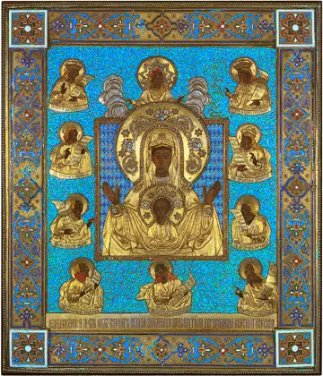 Icon of the Theotokos - "Kursk Root" (Kursk, 1295) - T84