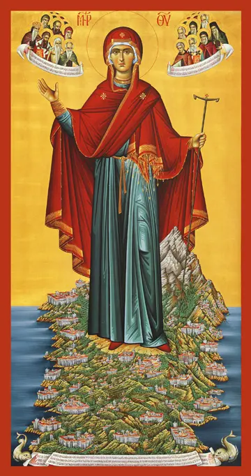 Icon of the Theotokos "Abbess of Mt. Athos" - T88